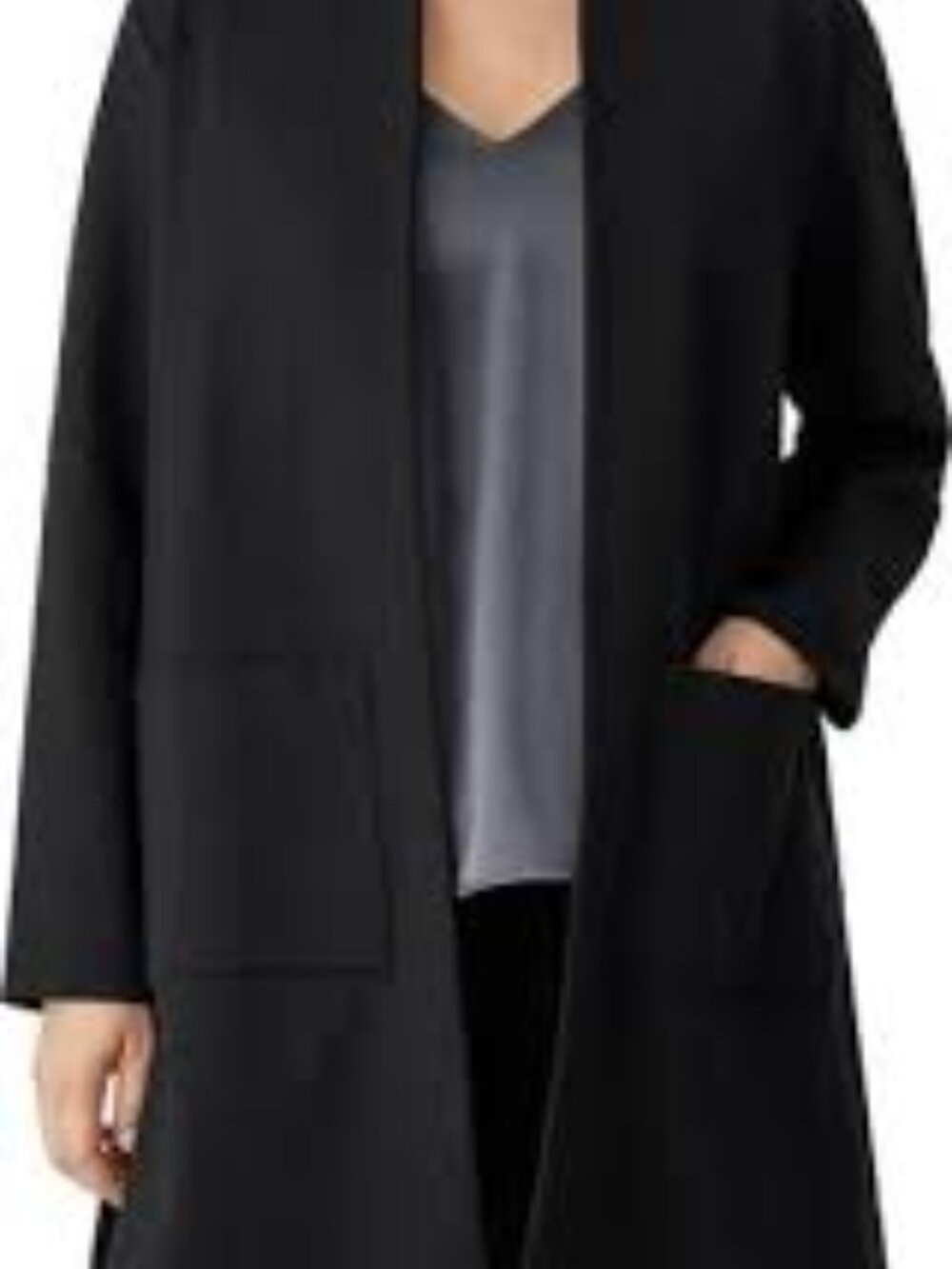 NWT Eileen Fisher Blend Longline Jacket   Tencel® Lyocell Blend Longlinet 1X